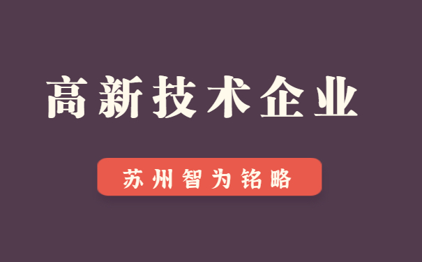 高新技术企业申报