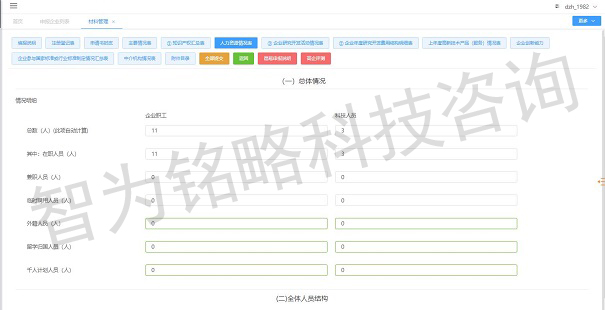 高新技术企业申报