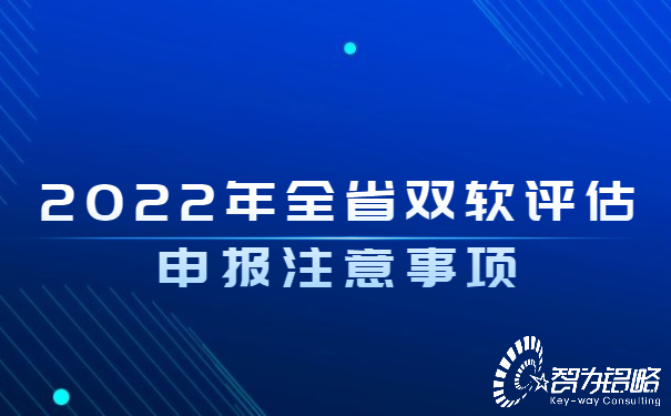 2022年全省双软评估申报注意事项