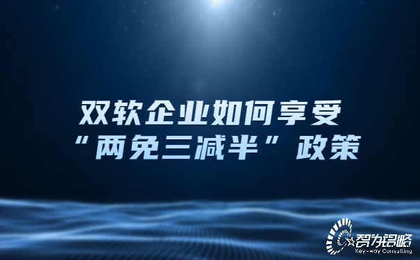 双软企业如何享受“两免三减半”政策